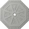 Ekena Millwork Spring Octagonal Ceiling Medallion (Fits Canopies up to 3"), 29 1/8"OD x 2 1/4"ID x 1 1/8"P, Frost CM30SPFRF - alternate 1